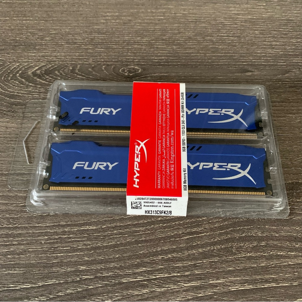 HyperX FURY memory Black 8GB DDR4 2133MHz Kit memory module 2 x 4 GB